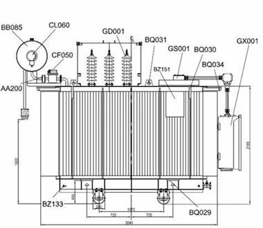 MV 2000KVA Roj Immersed Fais Fab Transformer