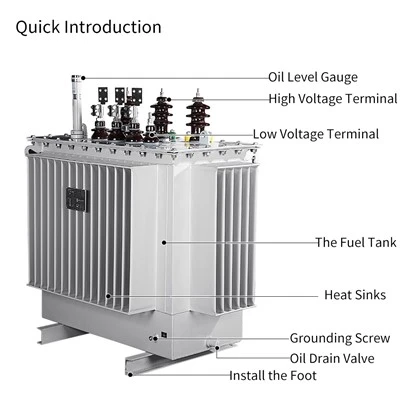 H61 3 Phase Oil Transformer 11kv/380v